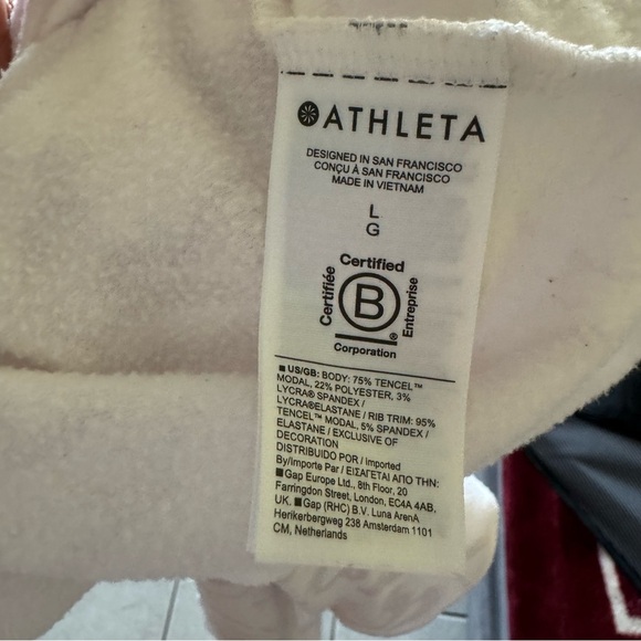 Athleta Coaster Luxe V-Neck Sweatshirt Large - Picture 6 of 8